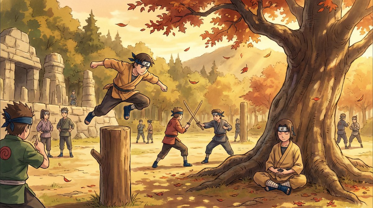 猎奇视频教程：忍者训练场实录